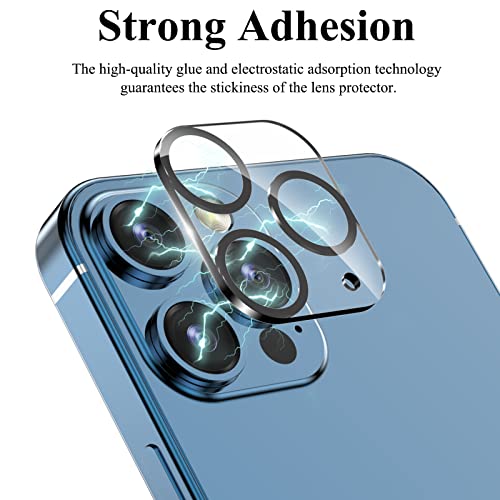 YWXTW [5 Pack Camera Lens Protector Compatible with iPhone 12 Pro Max 6.7" Tempered Glass, [Night Shooting Mode] Case Friendly, High Definition
