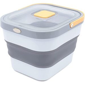 Cereal Rice Food Storage Containers, 20 Lbs Cereal Storage Container Bin with Lid, Dog Cat Pet Food Storage Container Leakproof Sealable Dry Holder for Dry Food Rice Flour Bean Grain