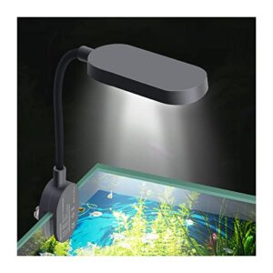 UPETTOOLS Aquarium Light Full Spectrum Fish Tank Light Clip on Fish Tank USB 360° Rotation Lighting for Freshwater Tank