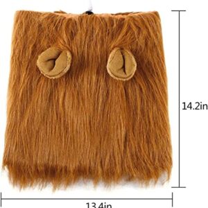 Dog Costume Lion Mane Halloween Costume Realistic & Funny Lion Mane for Pet Dogs – Ideal for Halloween, Dog Birthday, Dog Cosplay, Dog Outfits, Pet Clothes