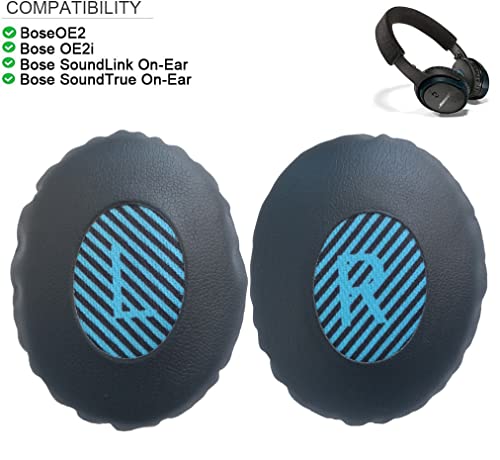 Replacement Ear Pads for Bose SoundLink OE2 OE2i SoundTrue Headphones On-Ear Style Ear Cushion Kit, Blue