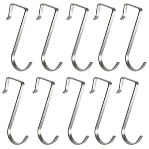 hanging hook fmhxg 10pcs s shaped stainless steel hooks clips metal hangers hanging hooks for diy crafts, hanging jewelry, key chain, tags, fishing lure, net equipment, clip-on hook