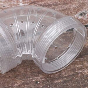 Hamster Tube Hamster Tubes Hamster Tunnels Transparent Curved Pipe Small Animals Pet Cage DIY Tunnel Excercise Toy for Mouse Gerbil Chinchilla Squirrel