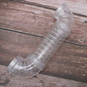 Hamster Tube Hamster Tubes Hamster Tunnels Transparent Curved Pipe Small Animals Pet Cage DIY Tunnel Excercise Toy for Mouse Gerbil Chinchilla Squirrel