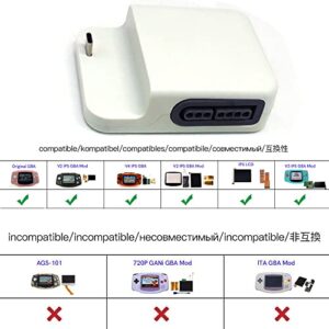 HISPEEDIDO 2 in 1HDMI Dock Kits Station Compatible with GBA, Type-C Power Supply Adapter for GBA Gameboyadvance (Support Mini NES/SNES)