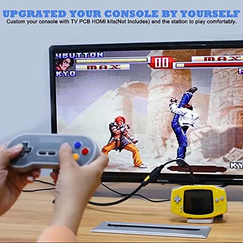 HISPEEDIDO 2 in 1HDMI Dock Kits Station Compatible with GBA, Type-C Power Supply Adapter for GBA Gameboyadvance (Support Mini NES/SNES)