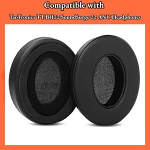 YunYiYi TT-BH22 Thicken Ear Cushions Cover Compatible with TaoTronics TT-BH22 SoundSurge 22 ANC Headphones Replacement Earpads Earmuff Parts