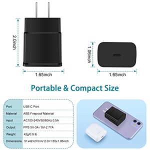 USB C Wall Charger,Super Fast Samsung A14 5G A54 S23 z fold 5 4 Charger Cube 25W for Samsung Galaxy z flip 5 4 S22 Ultra S21FE S20 A03S A13 A53 A34,Type C Android Charging Brick Box Base Power Adapter