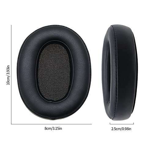 1 Paar Ear Pads Replacement Compatible with Sony WH-XB900N Headsets Ear Cushion from Protein Leather Foam Earphone Pads Repair Parts Headphones Accessories Black