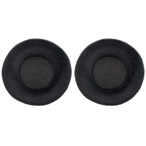 1 pair earpads compatible with corsair virtuoso rgb wireless se headphones replacement velour memory foam ear cushions headset repair parts black