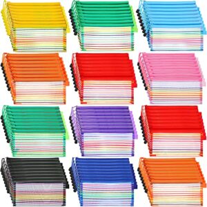 120 pack zipper mesh pouch multicolor pencil pouch mesh bags with zipper mesh cosmetics bag pencil storage pouch multipurpose mesh toiletry bag travel small mesh bag for office school travel accessory