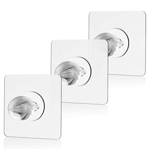 lc-dolida 3 pcs adhesive wall hook sticky replacement shower phone holder