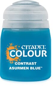 citadel contrast paint - asurmen blue - 18ml pot