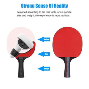 AMVR Touch Controller Grip Anti-Throw Strap Accessories for Meta Quest 2 with Table Tennis Paddle Grip Handle