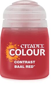 citadel contrast paint - baal red - 18ml pot