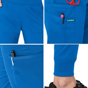 Landau Proflex Tailored Fit Stretch 7-Pocket Jogger Scrub Pants for Women 2030PRV Wine