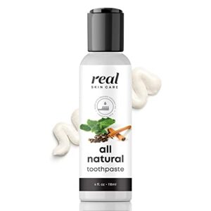 real skin care coconut toothpaste | handmade in the usa | all natural | all natural organic fluoride free toothpaste for healthy smiles | flavored toothpaste for adults & kids with essential oils
