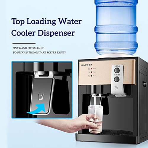 PIOJNYEN Water Cooler Dispenser for 3 to 5 Gallon, 3 Temperature Settings, Top Loading Water Cooler Dispenser for Home Office School