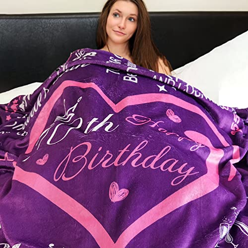 FTEFueie 40th Birthday Gifts for Women Blanket 50"x60", 40th Birthday Gifts Ideas, 1983 Birthday Gifts Throw Blanket Women, 40th Birthday Gifts for Sister Wife Mom, 40-Year-Old Birthday Gift Ideas