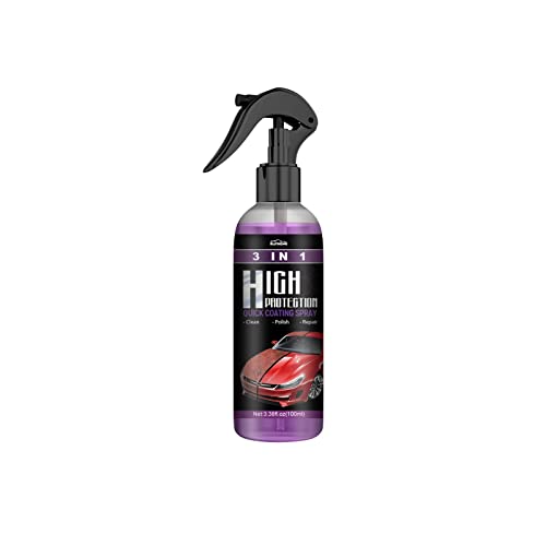 XMZWD Rayhong 3 in 1 Paint Protection Quick and Effective Detail Durable Car Interior Plastic Cleaning Refurbish Scratch Repair Nano Coating Spray Automatic Hand Paint Clear Gloss (100ml)