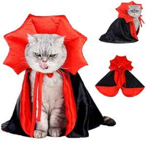 dog cape costume - pet halloween costumes cat vampire cloak, dog witch clothes for small medium dogs cats puppy, funny dog cosplay dress wizard outfit, dog mantle apparel for halloween party
