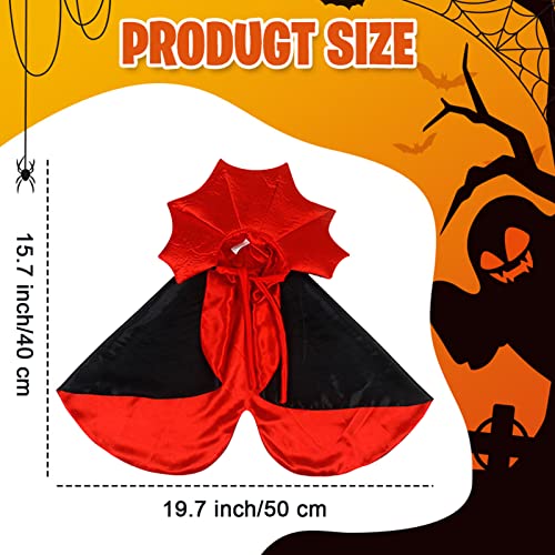 Dog Cape Costume - Pet Halloween Costumes Cat Vampire Cloak, Dog Witch Clothes for Small Medium Dogs Cats Puppy, Funny Dog Cosplay Dress Wizard Outfit, Dog Mantle Apparel for Halloween Party