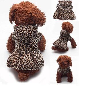 Cotton Clothes Hoodie Puppy Pet Tops Dress Dogs Leopard Pet Clothes Chihuahua Puppy Dog XXL/XXXL Crash Tested Dog for Car