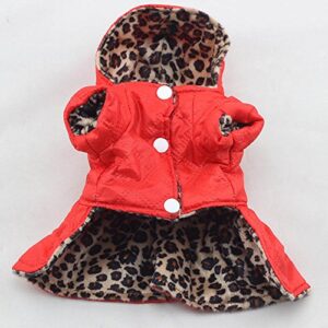 Cotton Clothes Hoodie Puppy Pet Tops Dress Dogs Leopard Pet Clothes Chihuahua Puppy Dog XXL/XXXL Crash Tested Dog for Car