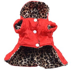 Cotton Clothes Hoodie Puppy Pet Tops Dress Dogs Leopard Pet Clothes Chihuahua Puppy Dog XXL/XXXL Crash Tested Dog for Car