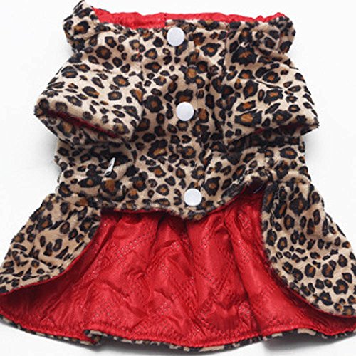 Cotton Clothes Hoodie Puppy Pet Tops Dress Dogs Leopard Pet Clothes Chihuahua Puppy Dog XXL/XXXL Crash Tested Dog for Car