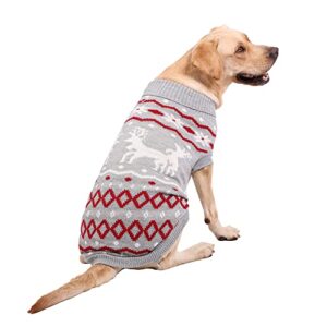 zifeipet dog sweater classic christmas sweater turtleneck warm knitwear pet winter clothes for large dogs