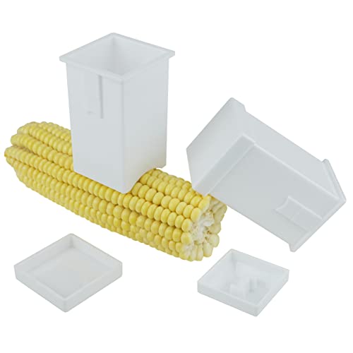 WHYHKJ 2PCS Corn Cob Butter Holder Spreads Butter Dispenser Plastic Butter Spreader