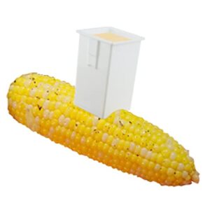 WHYHKJ 2PCS Corn Cob Butter Holder Spreads Butter Dispenser Plastic Butter Spreader