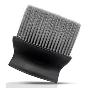 ajxn auto interior dust brush, car cleaning brushes duster, soft bristles detailing brush dusting tool for automotive dashboard, air conditioner vents, leather, computer,scratch free (black)
