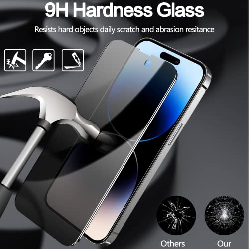 sorlnern [2 Pack] iPhone 14 Pro Max Privacy Screen Protector for iPhone 14 Pro Max Anti-spy Tempered Glass Film [full Coverage], 9H Hardness Anti-scratch Private Screen Accessories [6.7”] 2022