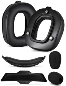 a50 gen 3 mod kit - defean replacement earpads and headband compatible with astro a50 gen 3 headset,ear cushions, upgrade high-density noise cancelling foam, added thickness (black protein)