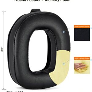 A50 Gen 3 Mod Kit - defean Replacement Earpads and Headband Compatible with Astro A50 Gen 3 Headset,Ear Cushions, Upgrade High-Density Noise Cancelling Foam, Added Thickness (Black Protein)