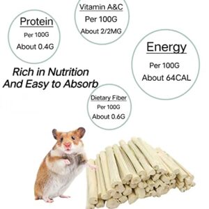 XLpeixin 300g Snacks Sweet Bamboo Chew Toy for Rabbits Chew Sticks for Hamster Chinchilla Guinea Pig,Molar Treats Snack for Small Animals…