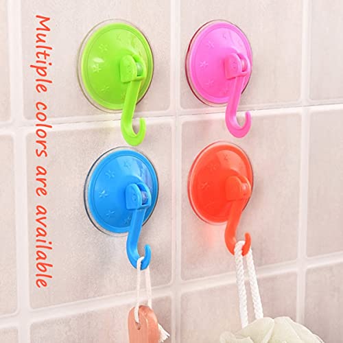 Antaijihua Cup Hook Suction Cup Hook, Heavy Duty Suction Cup Hook for Kitchen, Bathroom, Toilet, Shower 6pcs (Blue)