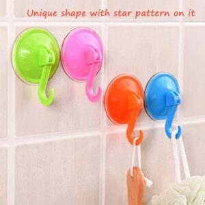 Antaijihua Cup Hook Suction Cup Hook, Heavy Duty Suction Cup Hook for Kitchen, Bathroom, Toilet, Shower 6pcs (Blue)