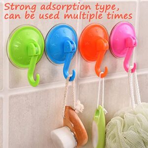 Antaijihua Cup Hook Suction Cup Hook, Heavy Duty Suction Cup Hook for Kitchen, Bathroom, Toilet, Shower 6pcs (Blue)