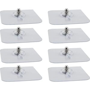 screw hook dgbrsm 8pcs adhesive wall mount screw hooks for home bathroom kitchen living room office 6mm