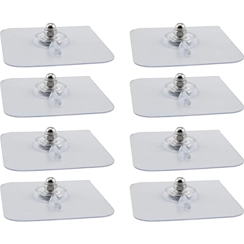 Screw Hook DGBRSM 8pcs Adhesive Wall Mount Screw Hooks for Home Bathroom Kitchen Living Room Office 6mm