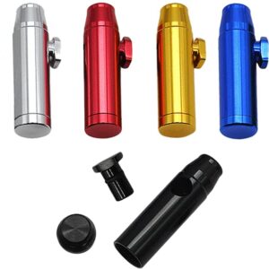 Snuff Bullet Sniffer 5PCS Aluminum Leak-Proof Sniffer Snorter Portable Powder Dispenser Storage Set