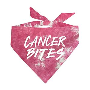 Cancer Bites Breast Cancer Dog Bandana (Pink Scrunch, OS 324)