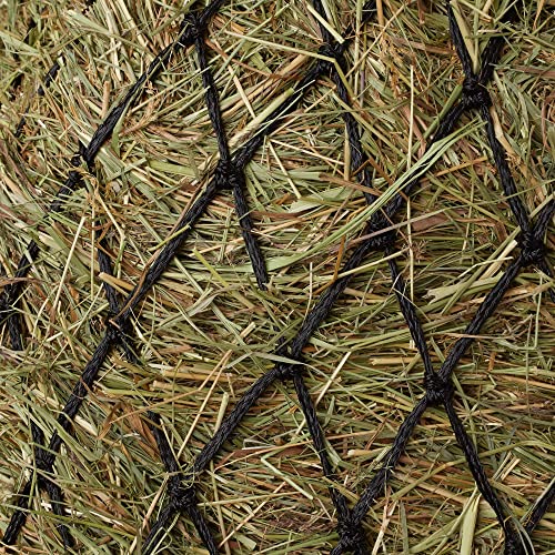 SmithBuilt Slow Feed Hay Net, Black - 40" Long Feeder Bag for Horses with 1-3/4" Mesh Holes