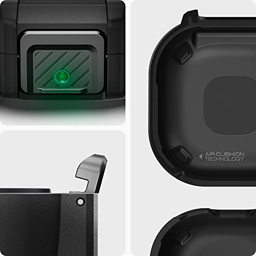 Spigen Lock Fit Designed for Galaxy Buds2 Pro Case (2022) / Galaxy Buds Pro (2021) / Galaxy Buds 2 (2021) / Galaxy Buds Live (2020) Case with Secure Lock Protection - Black