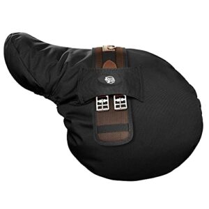 smithbuilt english saddle cover, black - breathable, waterproof fleece-lined fitted protector