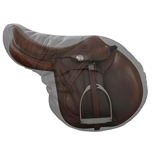 SmithBuilt English Saddle Cover, Black - Breathable, Waterproof Fleece-Lined Fitted Protector