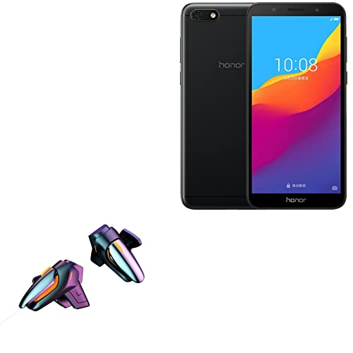 BoxWave Gaming Gear Compatible with Honor 7S (Gaming Gear by BoxWave) - Touchscreen QuickTrigger, Trigger Buttons Quick Gaming Mobile FPS for Honor 7S - Jet Black